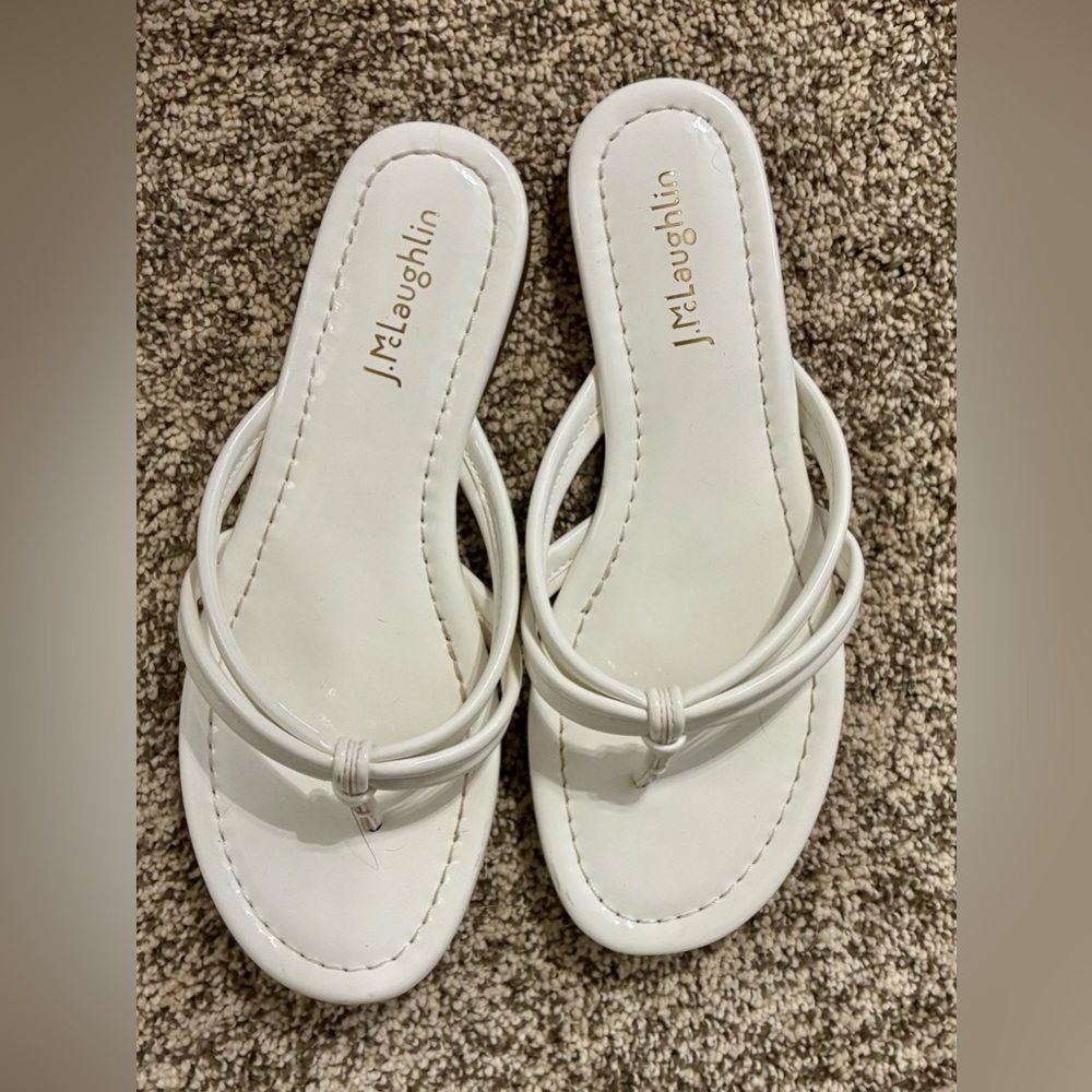 J. McLaughlin Women's white Caitlin Sandals